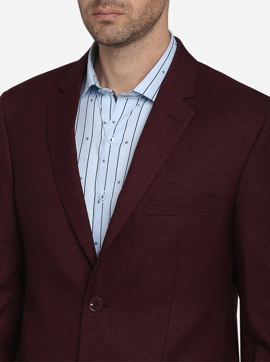 Maroon  Blazer  | JB Studio