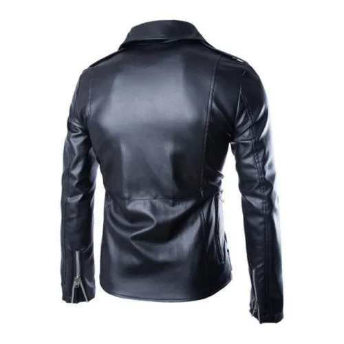 Men Faux Leather Jacket MB-DZ