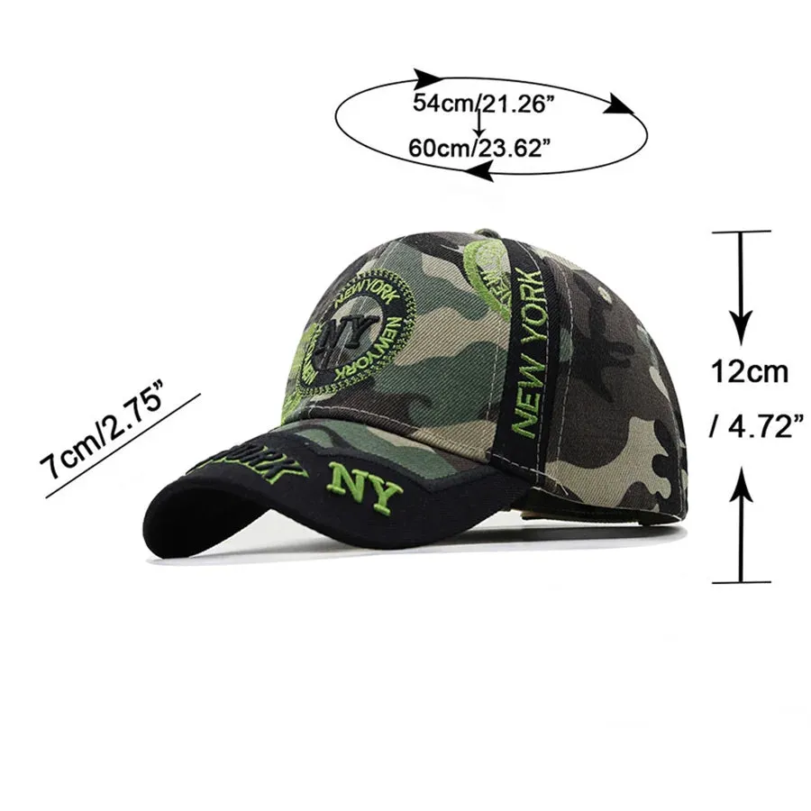 Men's 3D embroidery Baseball Cap Fitted Cap fishing Snapback Hat