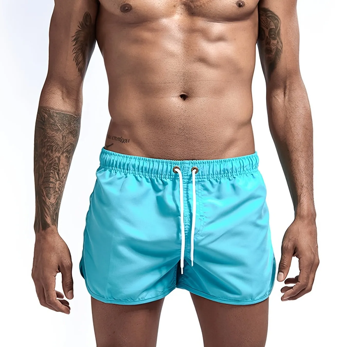 Men's Casual Drawstring Beach Shorts