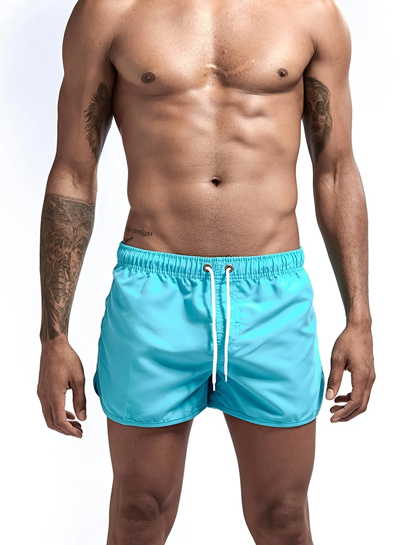 Men's Casual Drawstring Beach Shorts