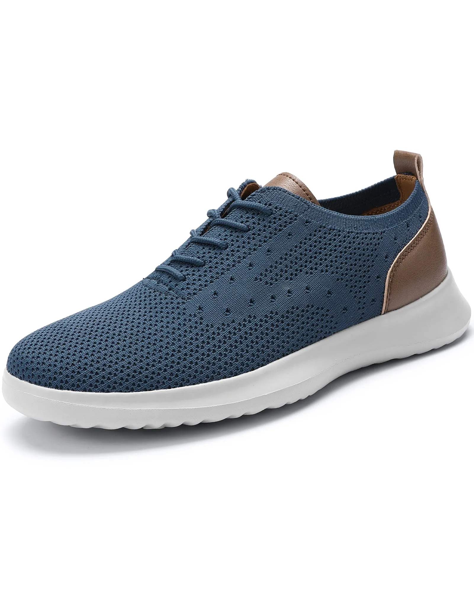 Men's Casual Dress Oxfords Shoes Knit Lightweight Breathable Fashion Sneaker