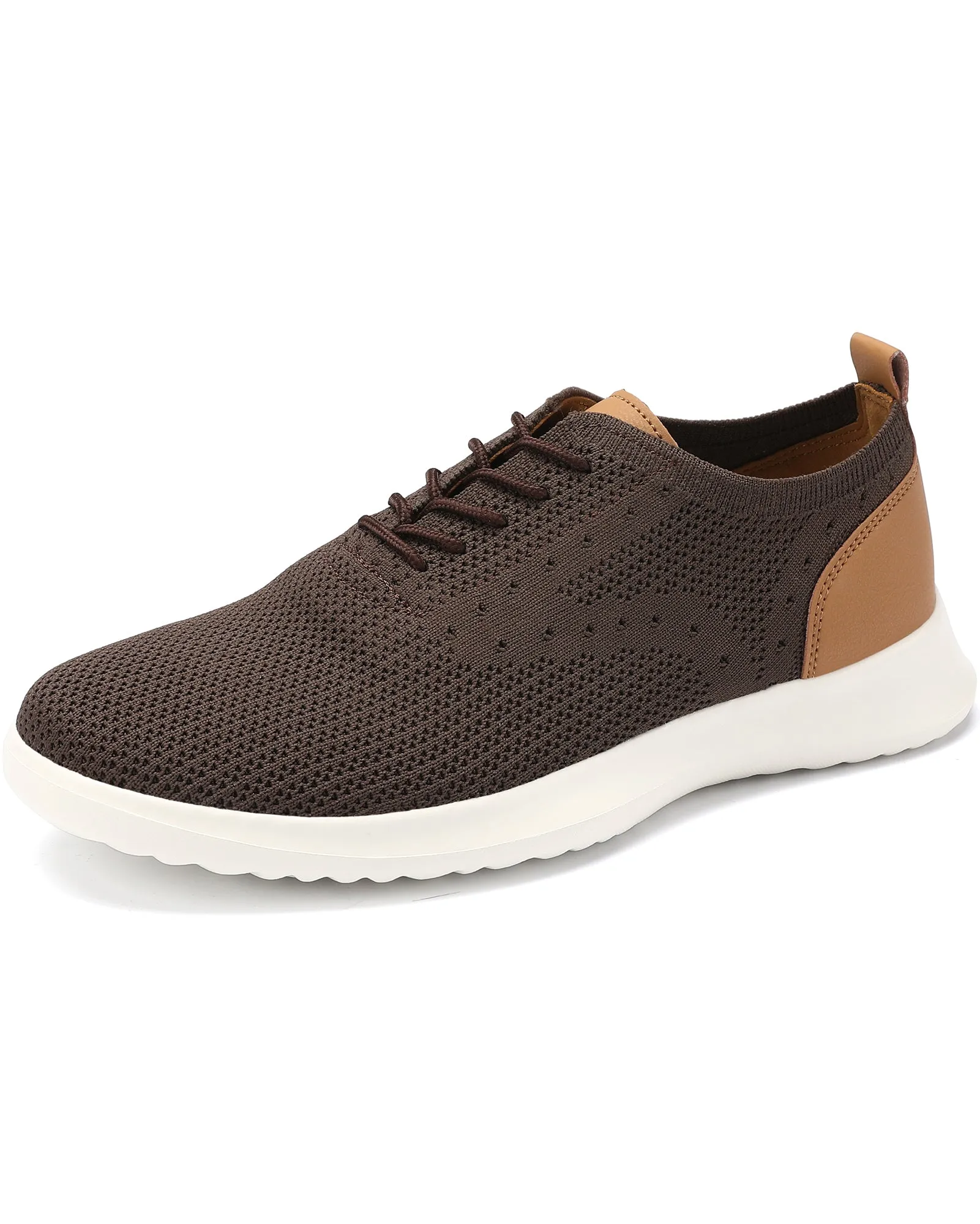 Men's Casual Dress Oxfords Shoes Knit Lightweight Breathable Fashion Sneaker