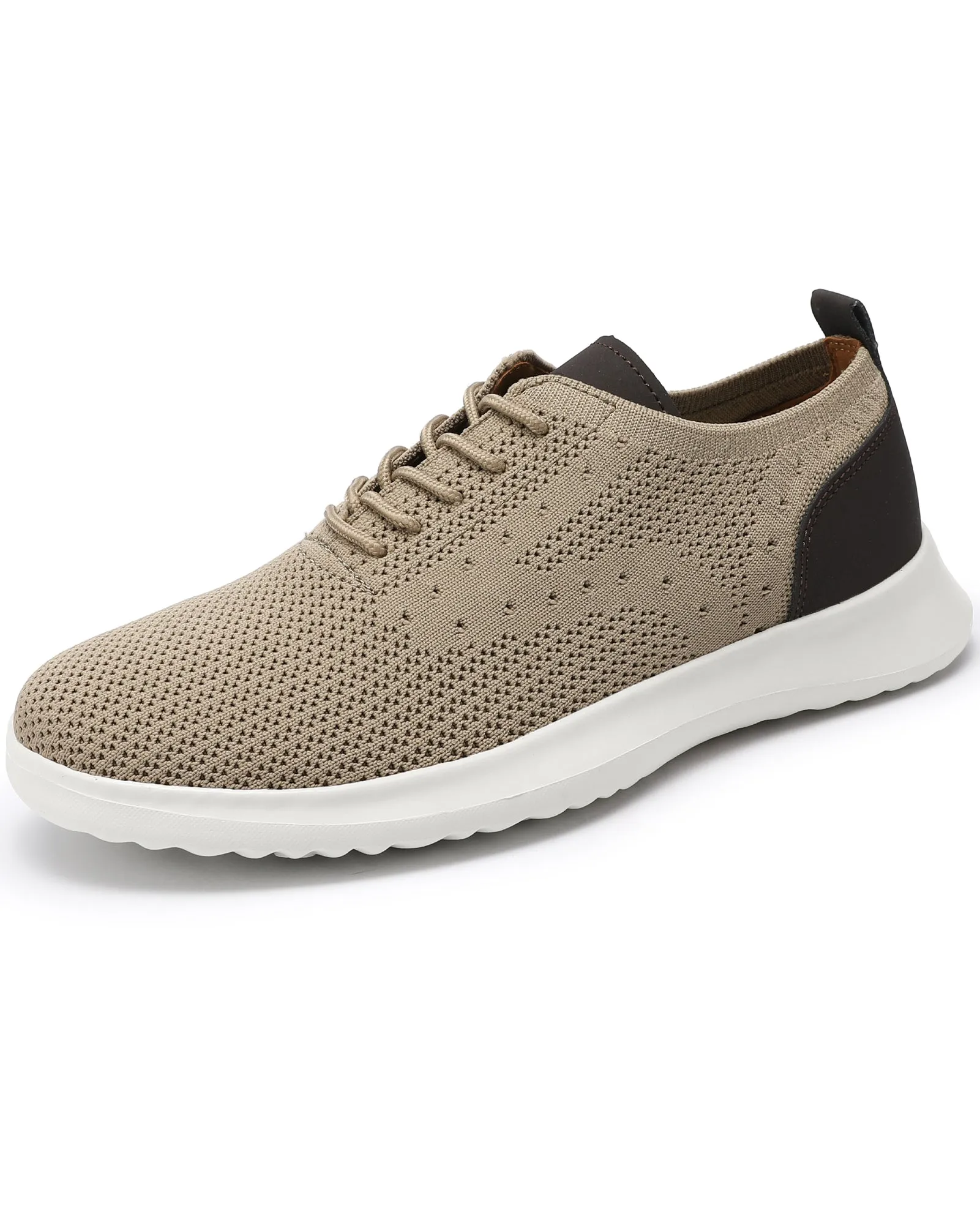 Men's Casual Dress Oxfords Shoes Knit Lightweight Breathable Fashion Sneaker