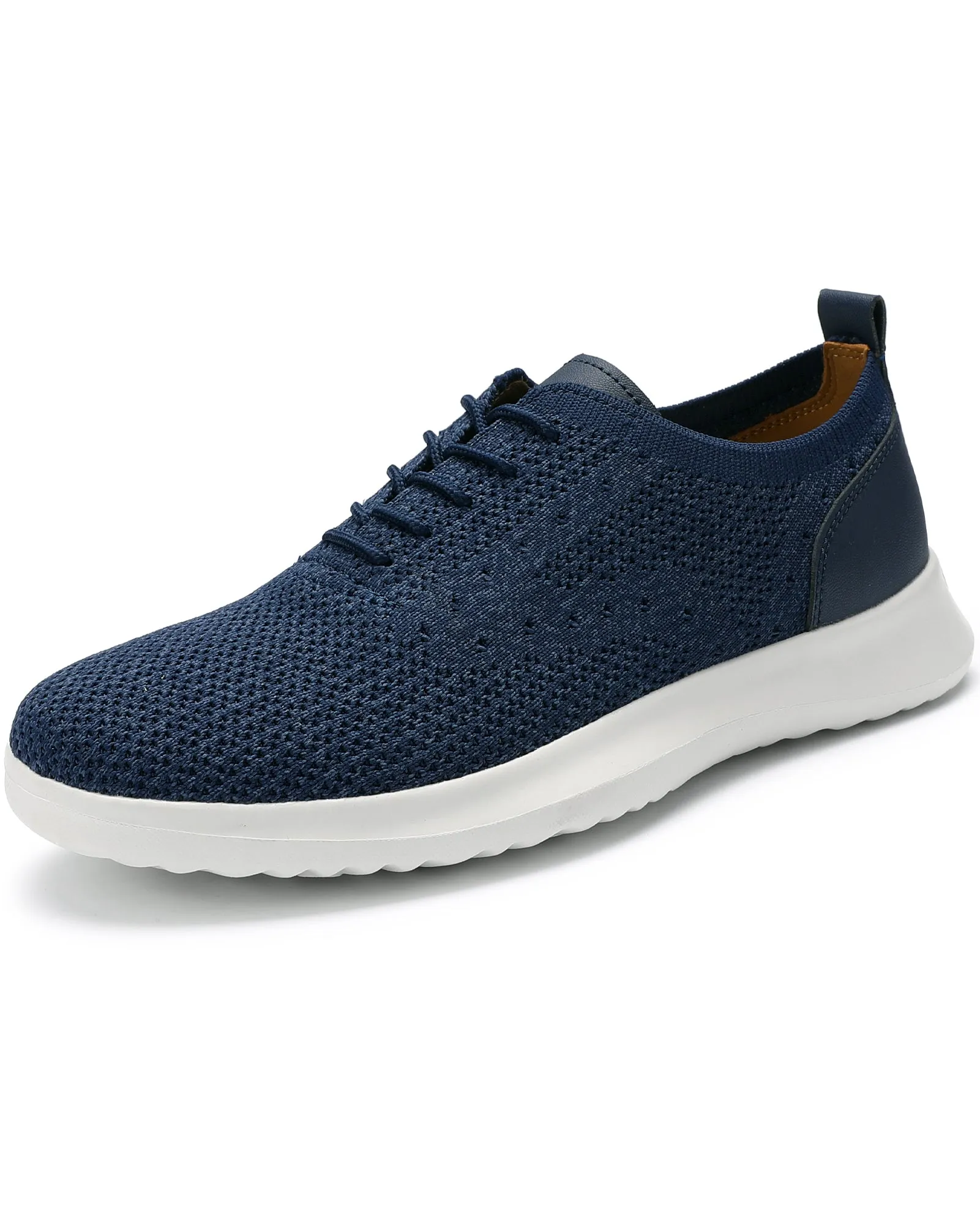 Men's Casual Dress Oxfords Shoes Knit Lightweight Breathable Fashion Sneaker