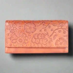 MET Embossed Women's Leather Wallet