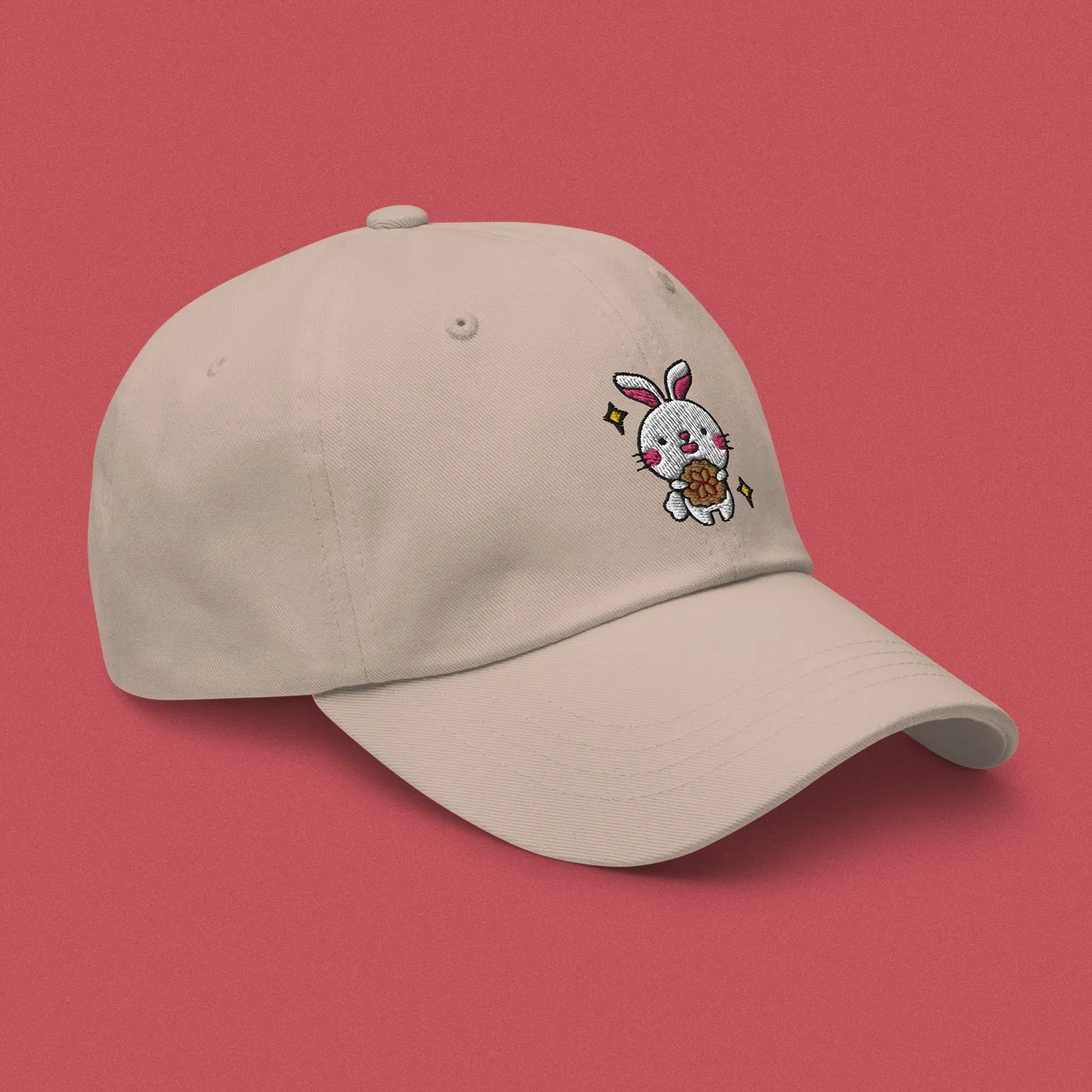 Mooncake Rabbit Embroidered Cap