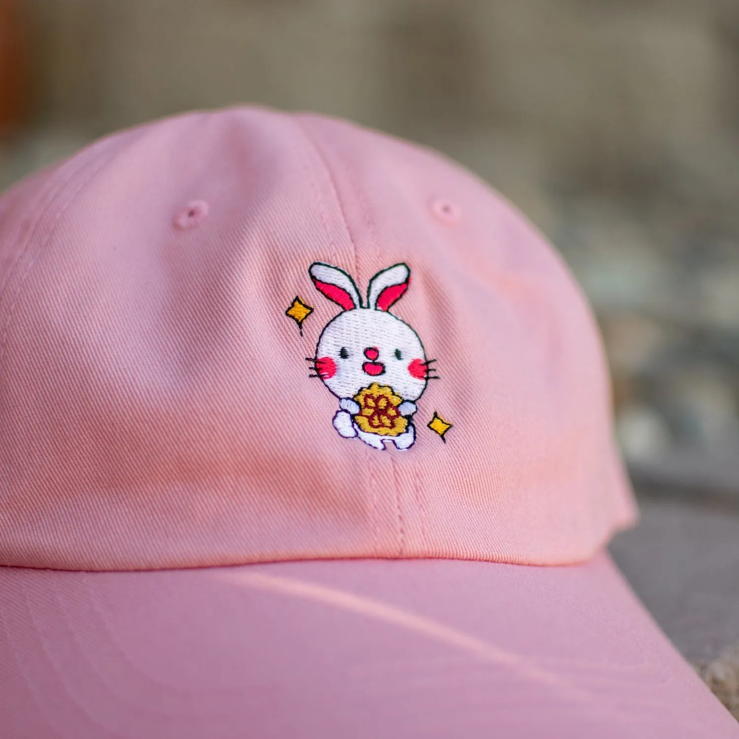 Mooncake Rabbit Embroidered Cap