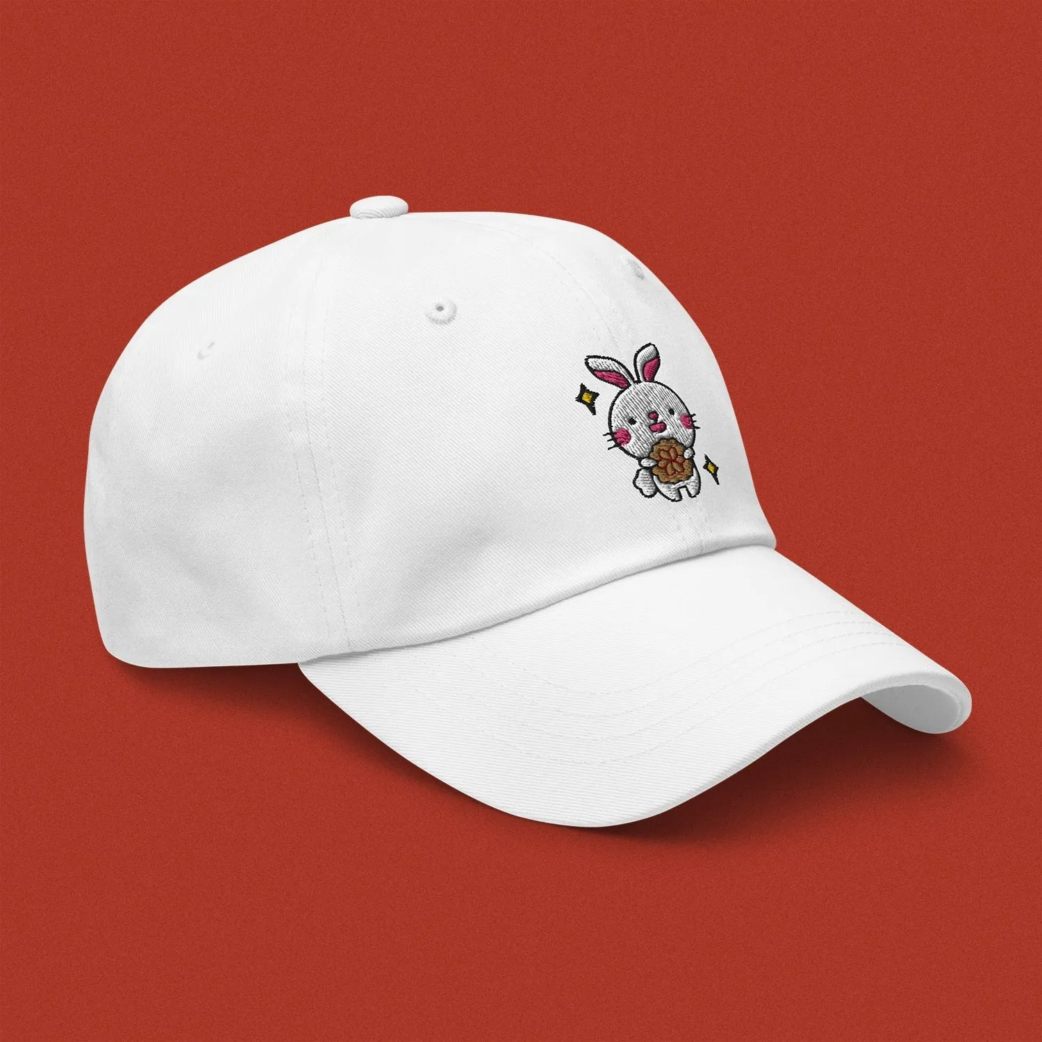 Mooncake Rabbit Embroidered Cap