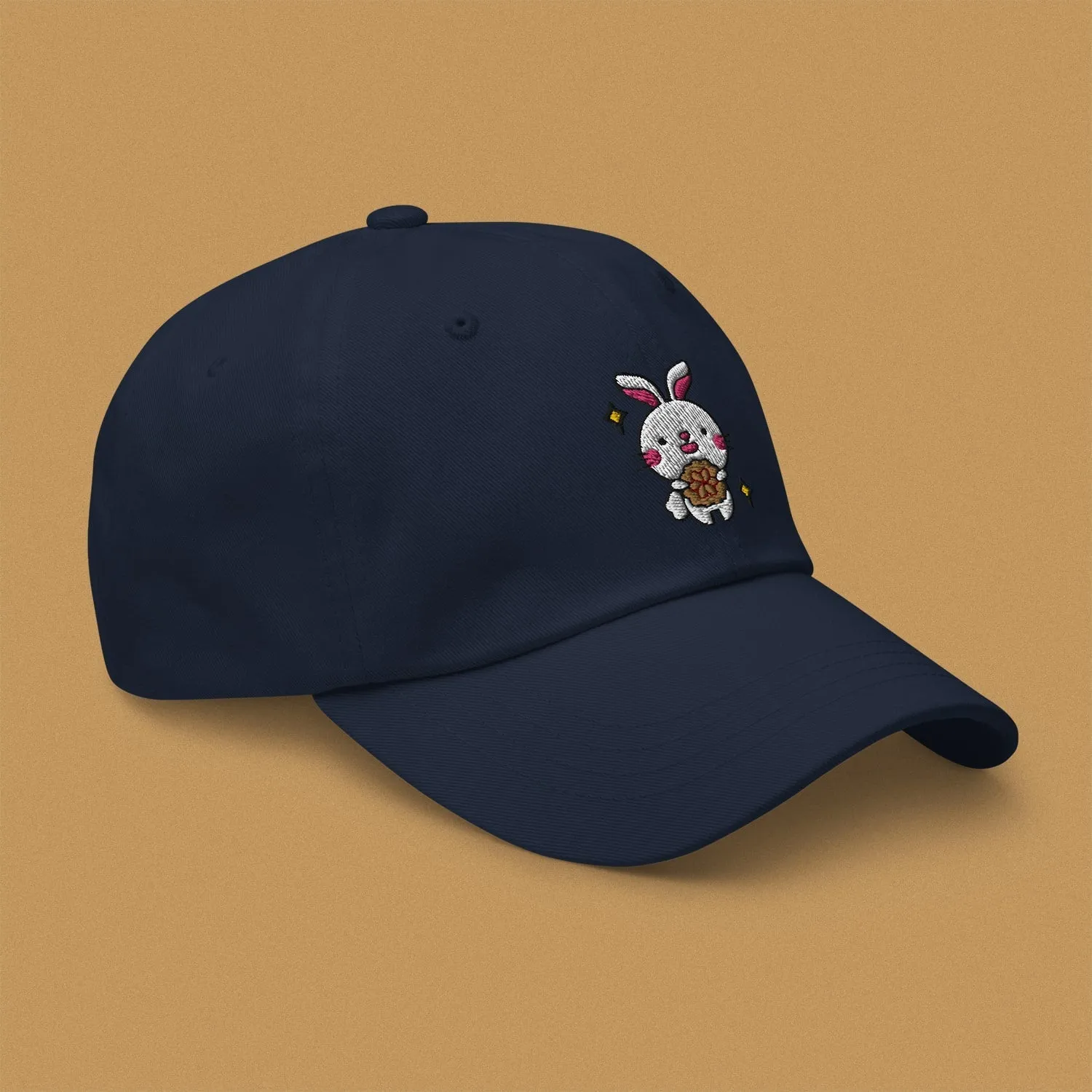 Mooncake Rabbit Embroidered Cap