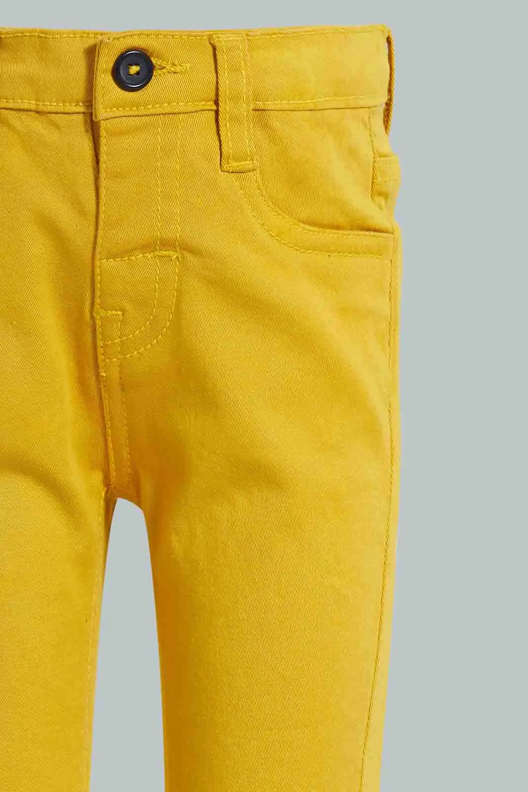 Mustard Chino Trouser For Baby Boys