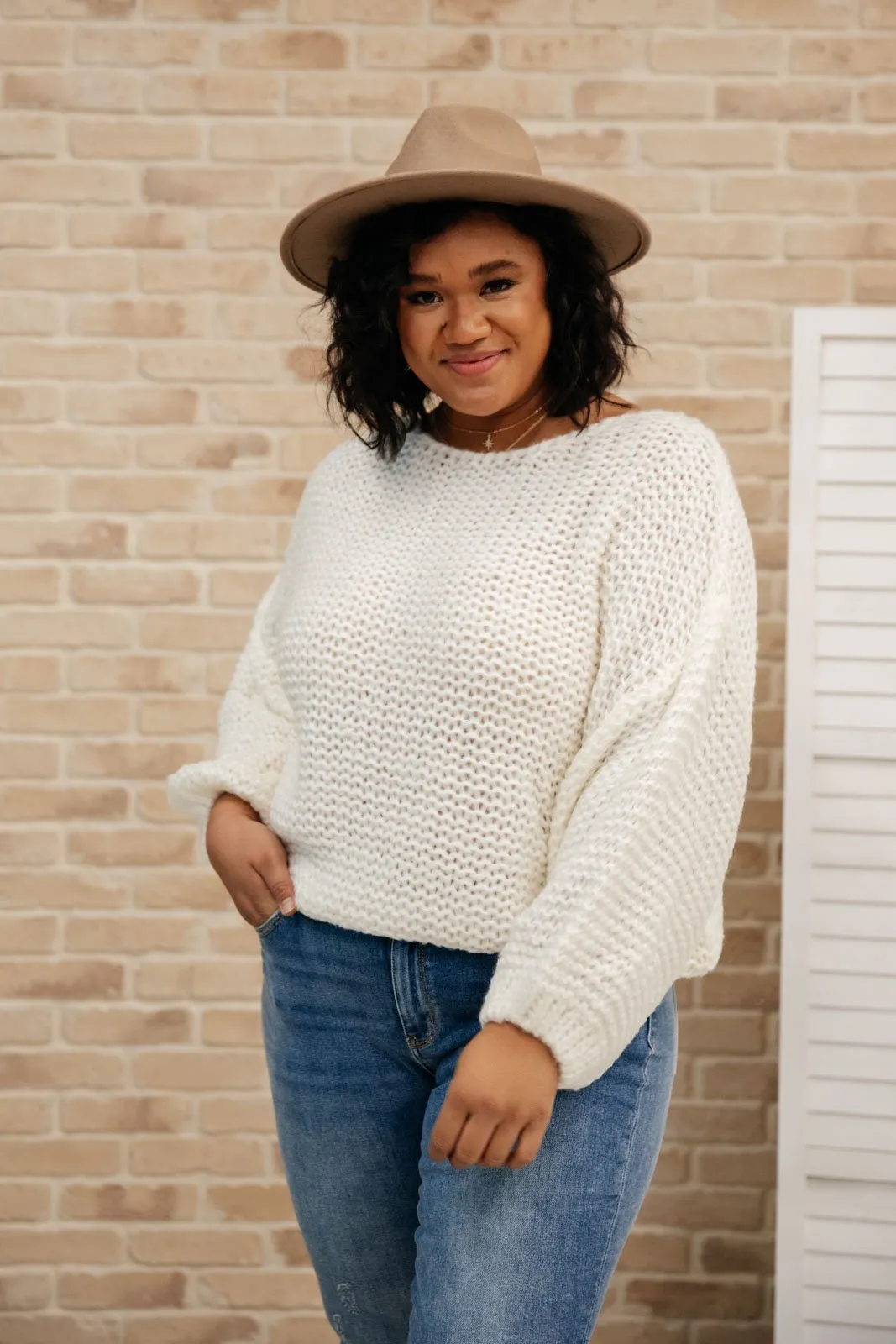 Natural Beauty Knit Sweater in Ivory