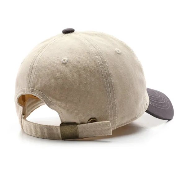 New York Embroidery Grey and Beige Adjustable Baseball Cap 紐約刺绣灰色米色可調節棒球帽 KCHT2402