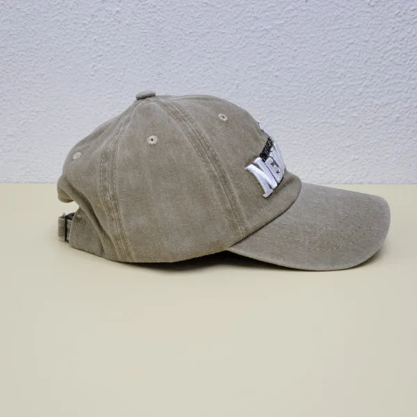 New York Embroidery Khaki Adjustable Baseball Cap 紐約刺繡卡其色可調節棒球帽 KCHT2385