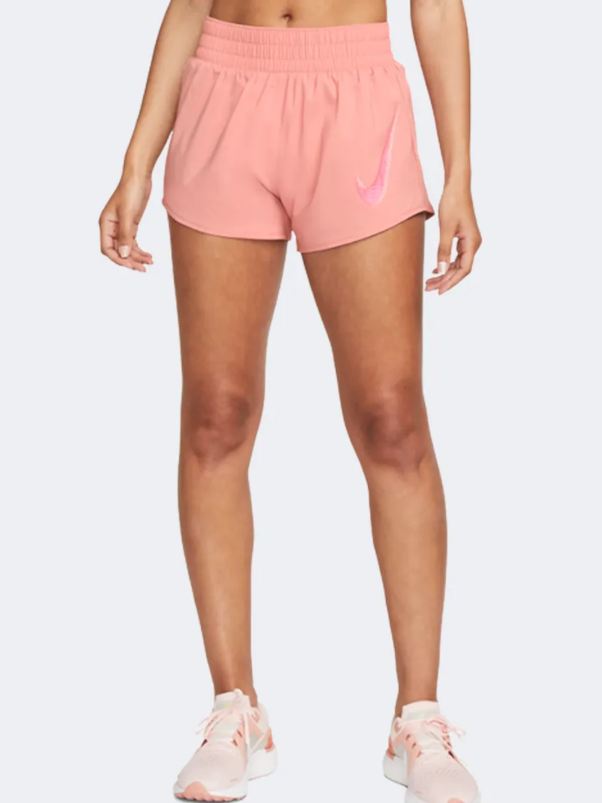 Nike Swoosh  Women Running Short Red Stardust/Pink