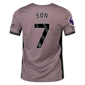 Nike Tottenham Son Hueng-Min Third Jersey w/ EPL   No Room For Racism Patches 23/24 (Taupe Haze/Diffused Taupe)