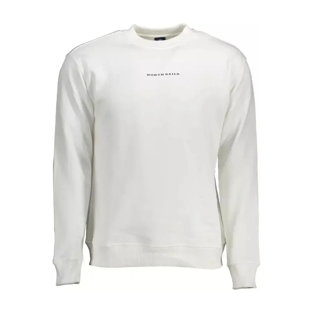 North Sails White Cotton Men Sweater