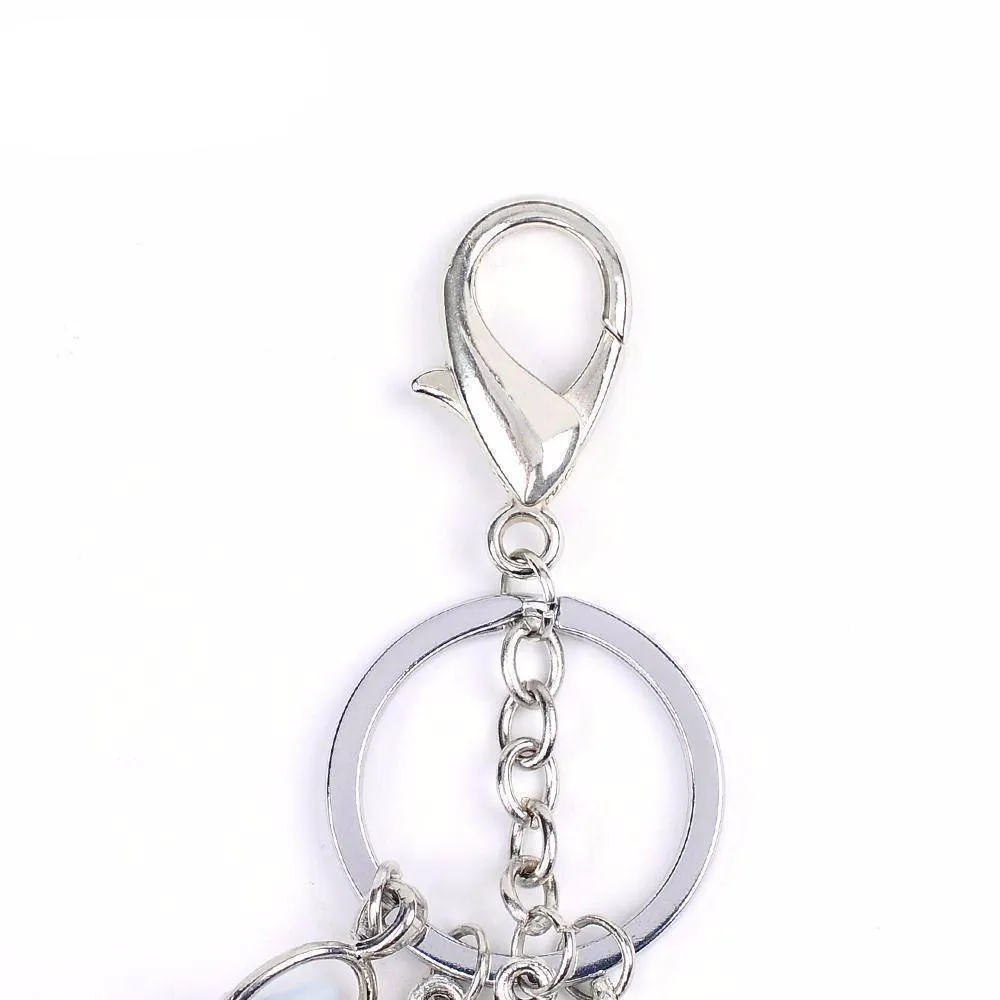 Opal moonstone dreamcatcher Keychain