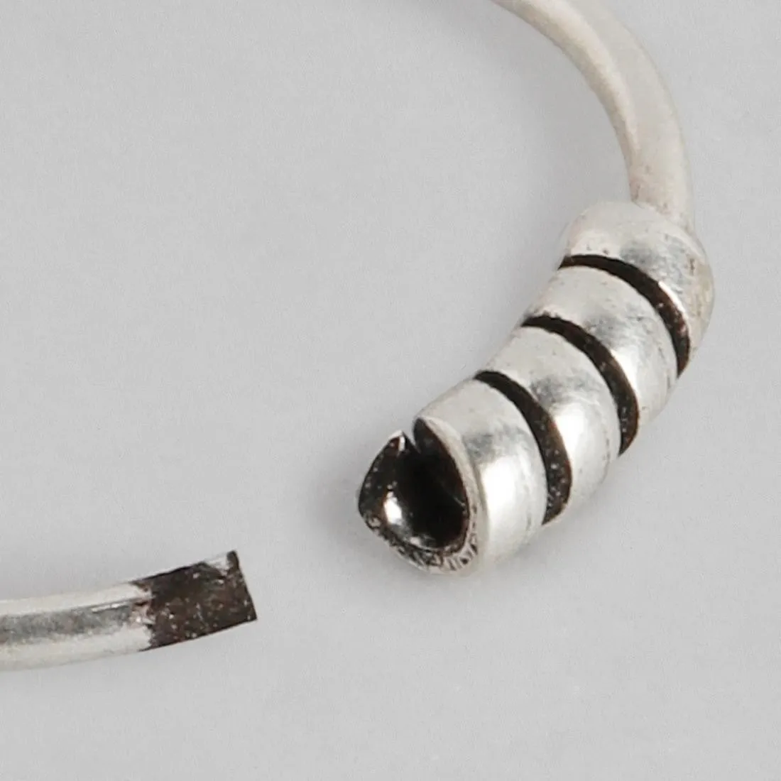 Oxidized Simple 925 Silver Nose Ring Set