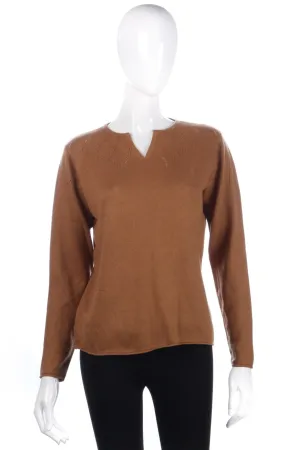 Pringle silk and cashmere brown jumper size M