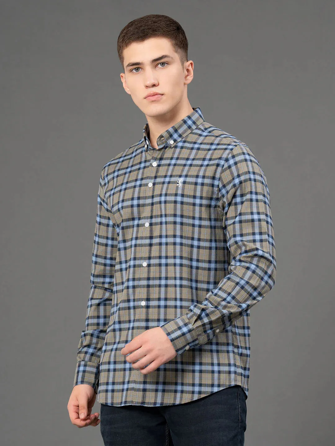 RedTape Light Striped Shirt for Men | Premium Comfort