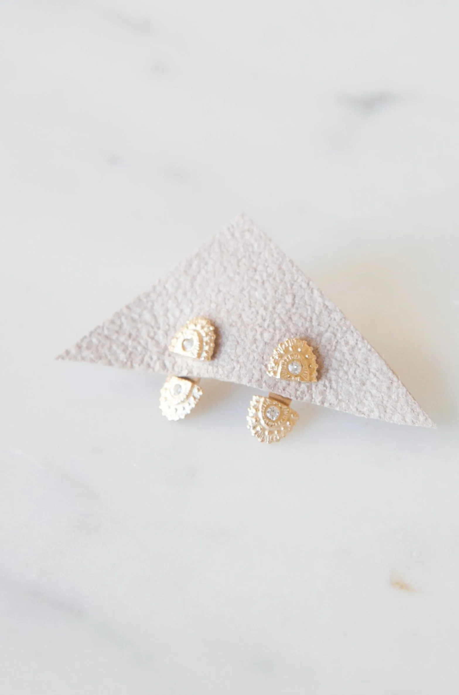 Relic Studs - Gold Vermeil