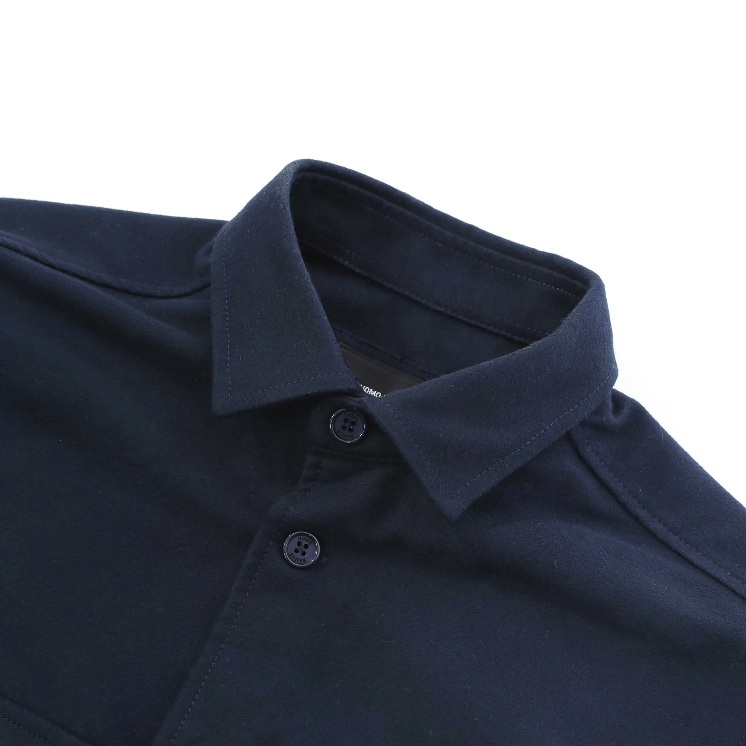 Remus Uomo Moleskin Overshirt in Navy