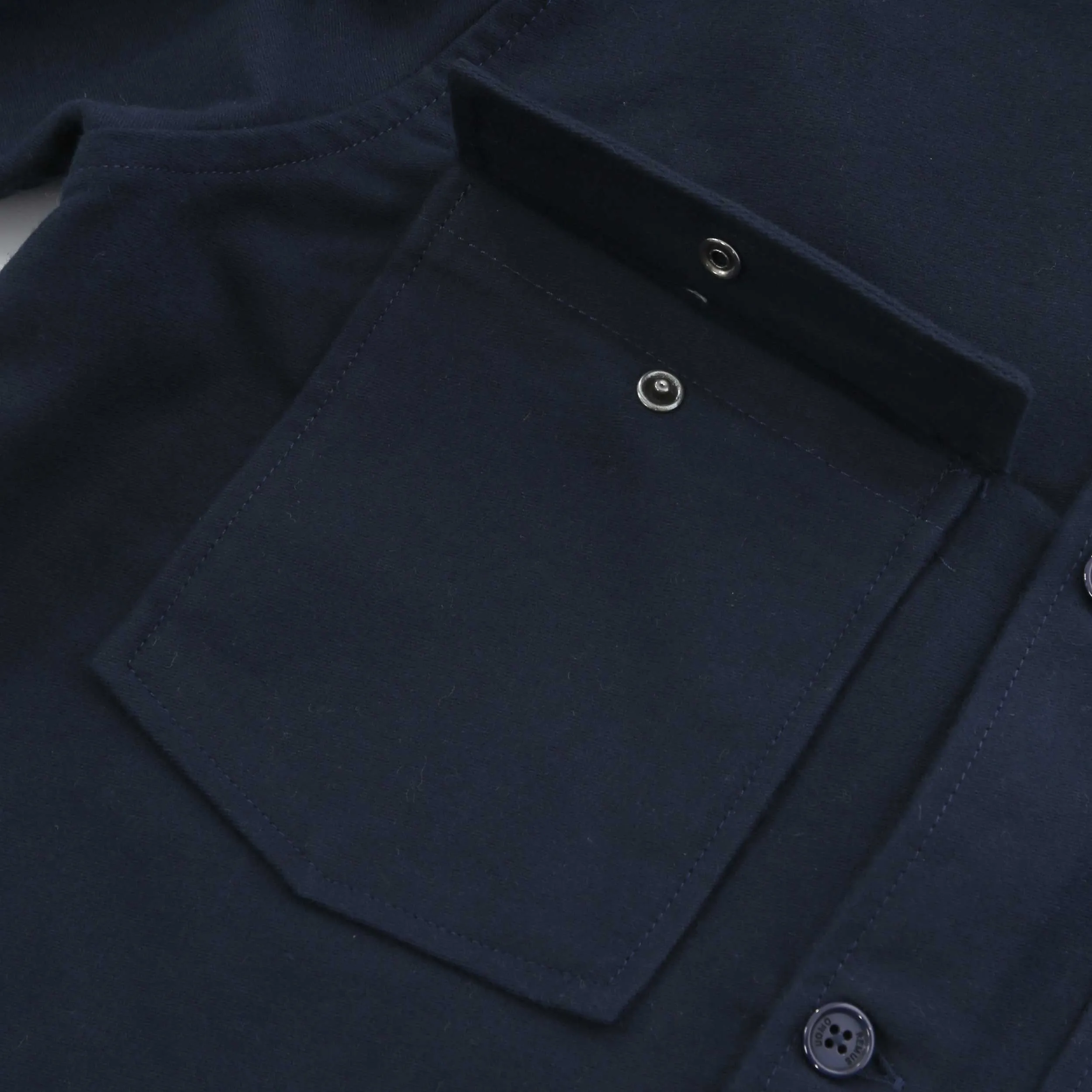 Remus Uomo Moleskin Overshirt in Navy