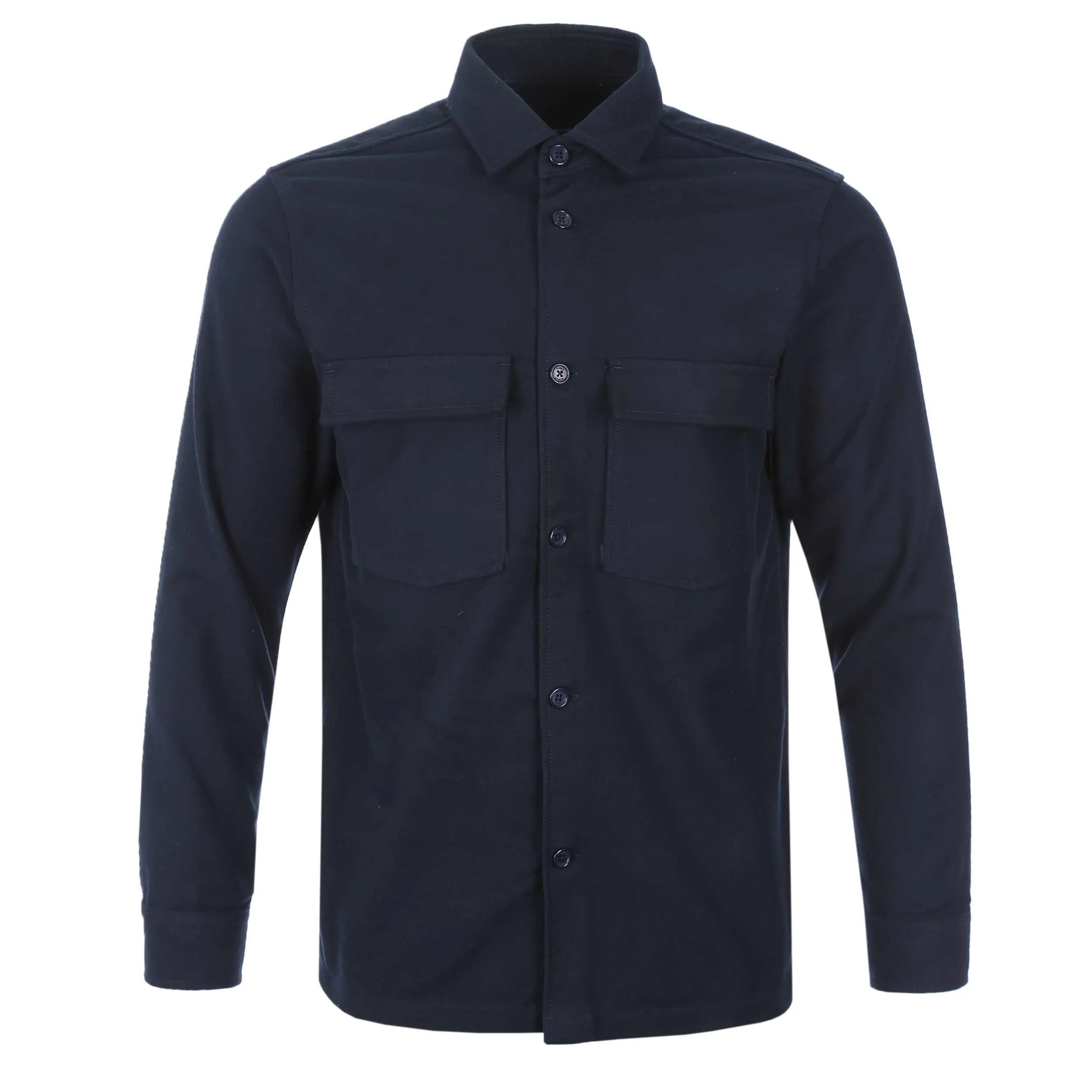 Remus Uomo Moleskin Overshirt in Navy