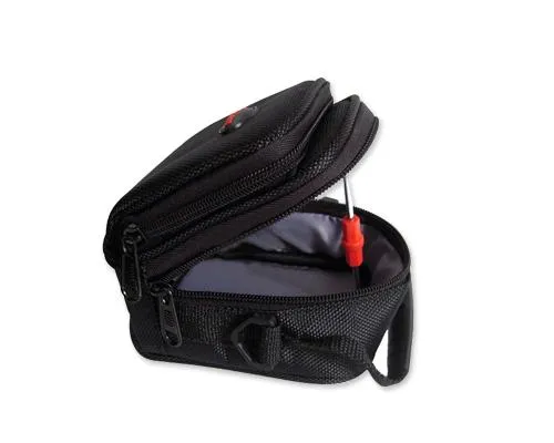 Simple Nylon Shoulder Bag - Black