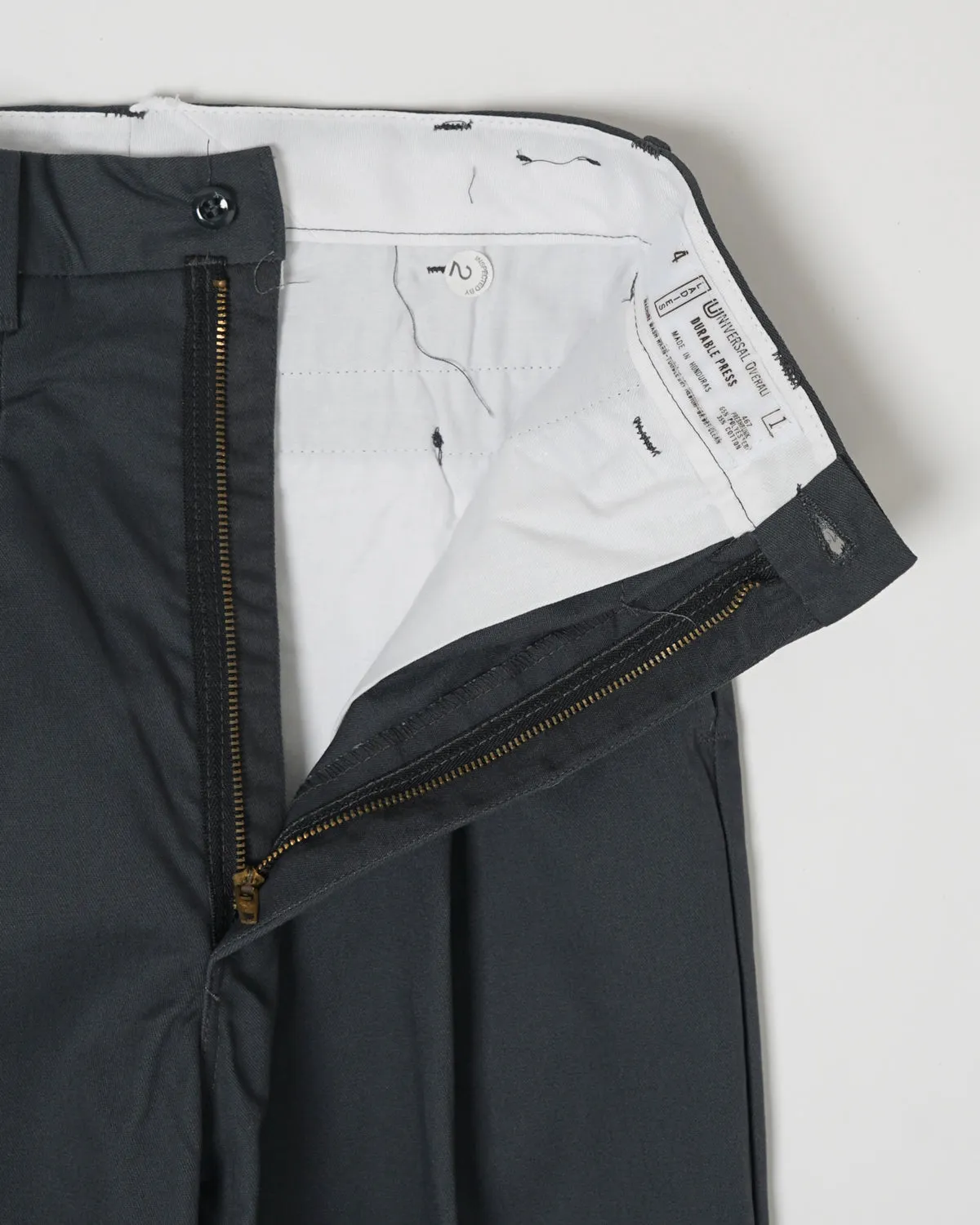 Tucked Work Trousers / Gray