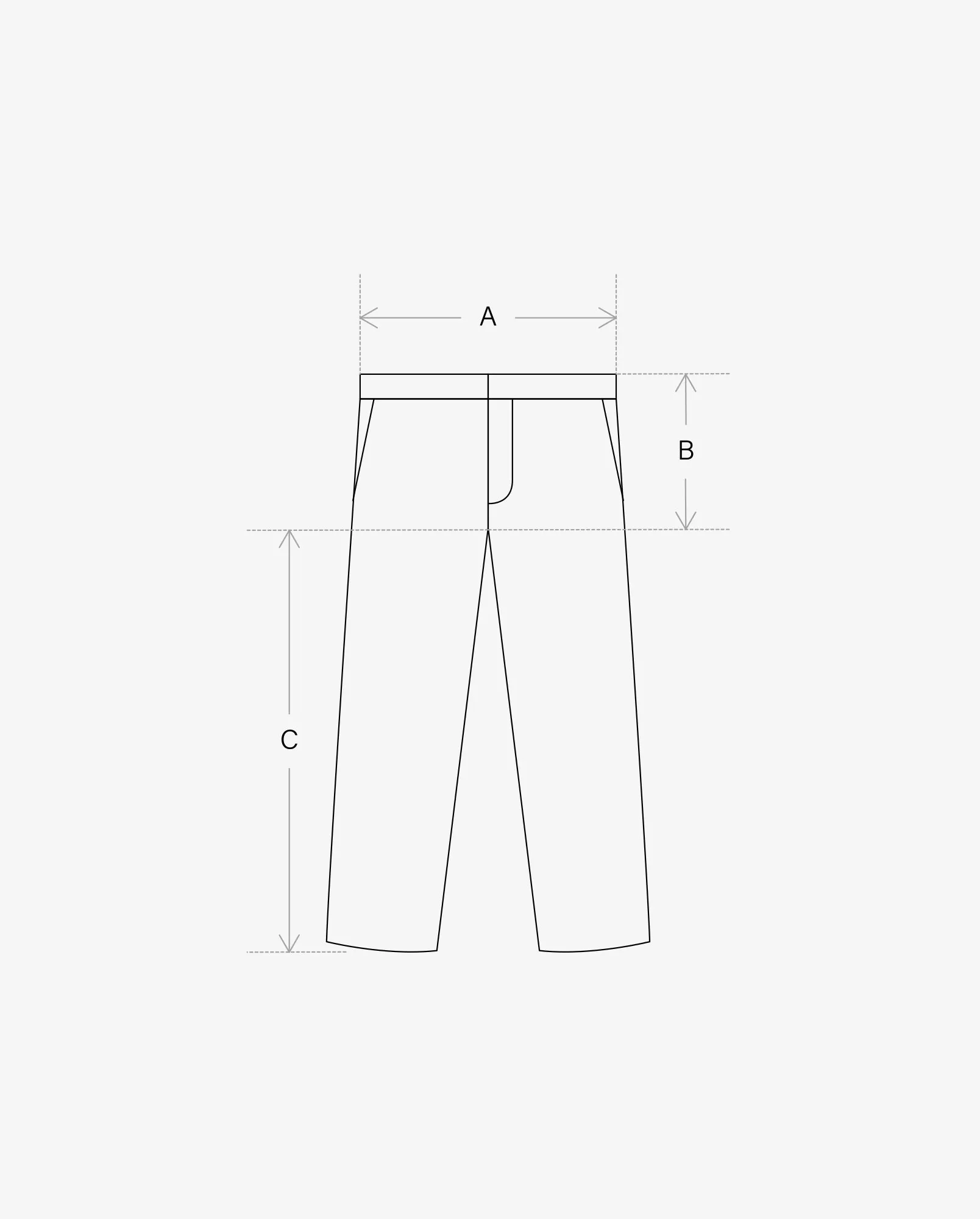 Tucked Work Trousers / Gray