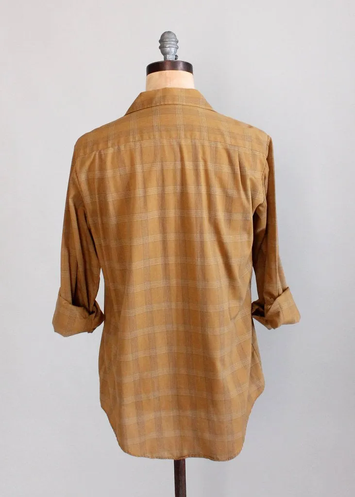 Vintage 1960s Norris Plaid Button Down Shirt