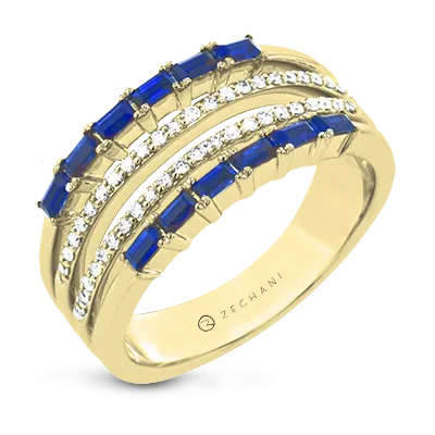 ZR2051 Right Hand Ring in 14k Gold with Diamonds