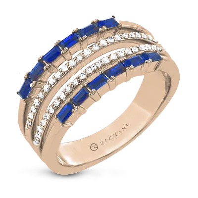 ZR2051 Right Hand Ring in 14k Gold with Diamonds